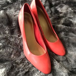Round Toe Coral High Heels